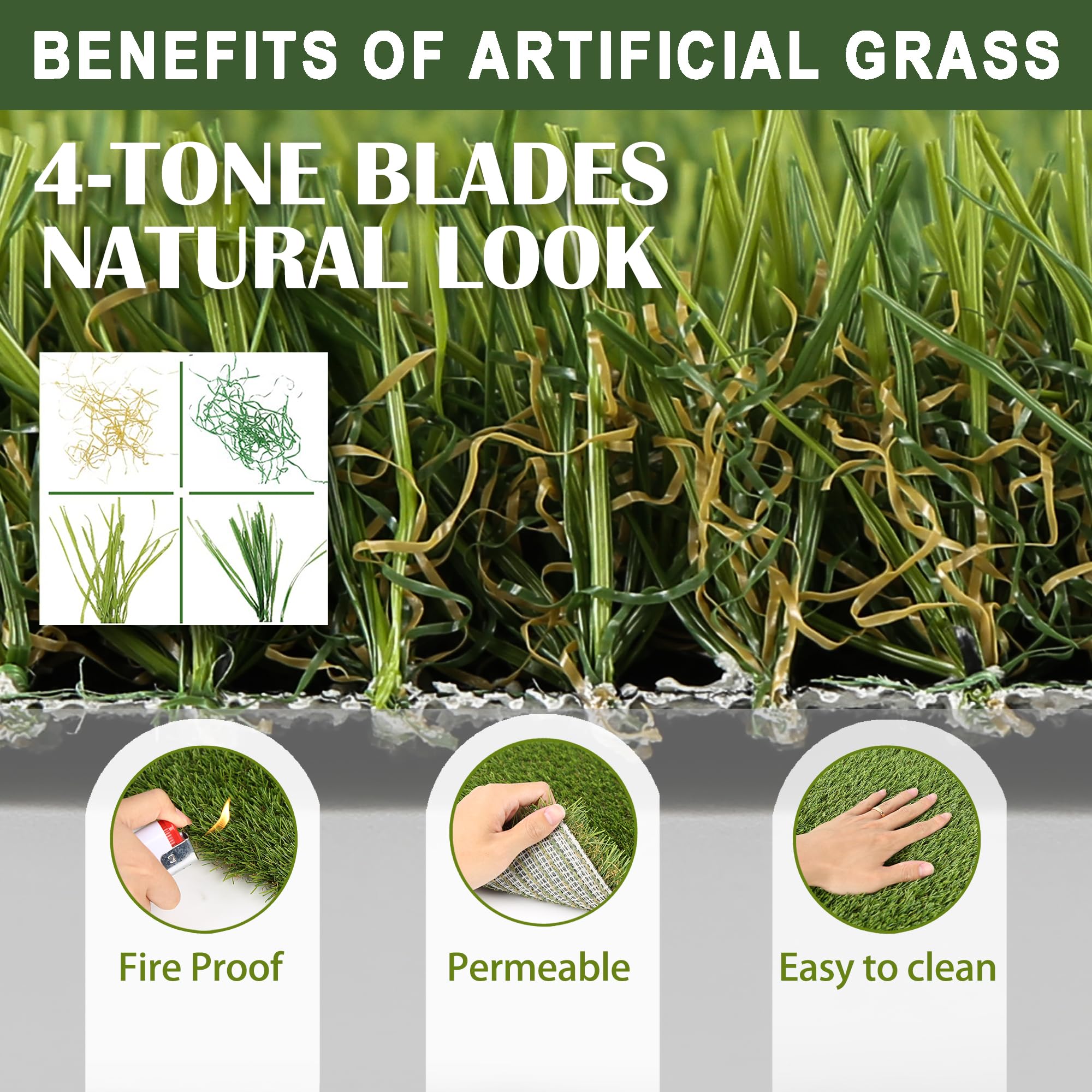 TURF XPRESS dog grass pad tray drainage system supports quick urine disposal