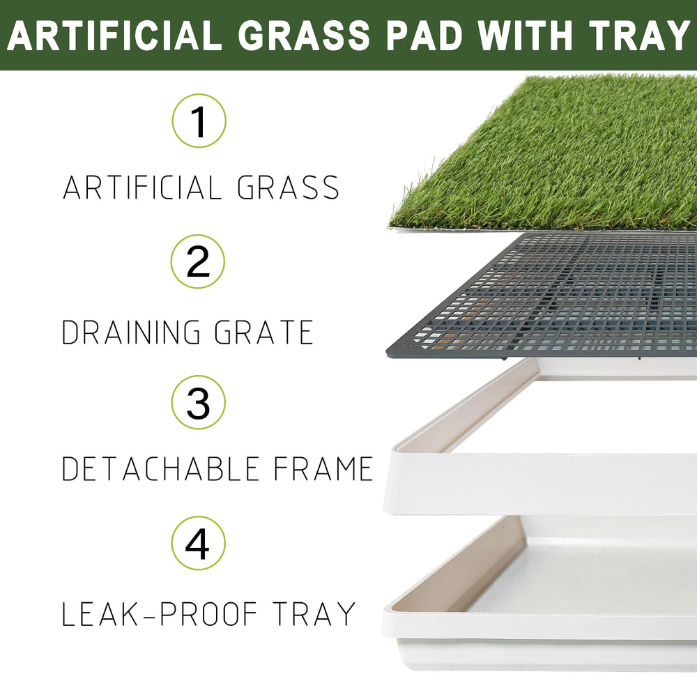 TURF XPRESS dog grass pad tray on balcony offers convenient potty space