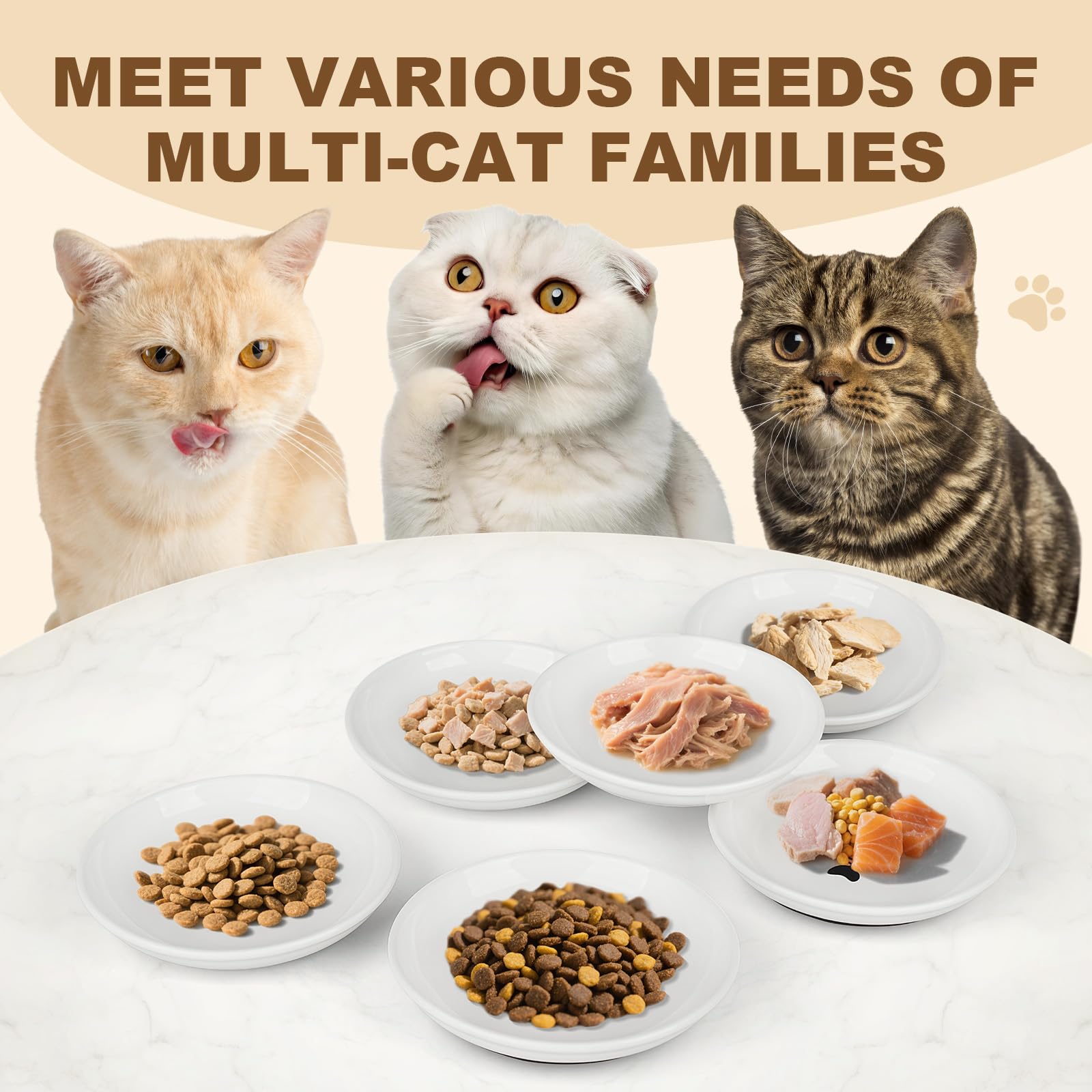 Turfson dishwasher-safe cat dishes simplify cleaning after meals.