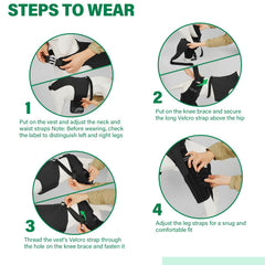 Turfson knee brace with metal stabilizers provides reinforced alignment