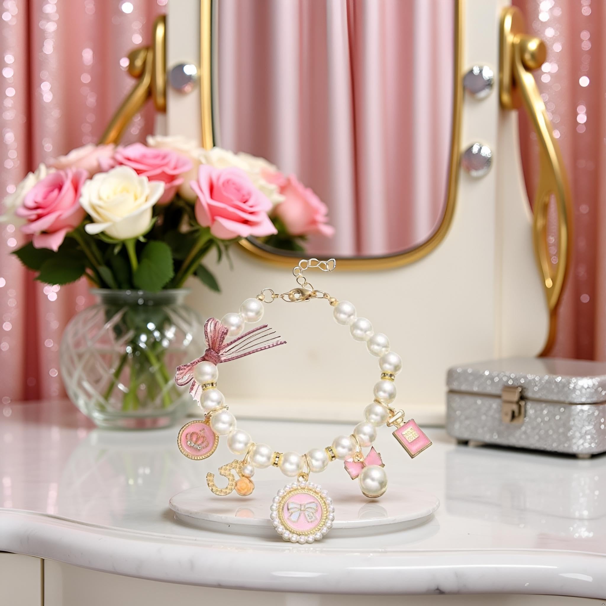 Tustao Pink Pet Accessory suits cats and dogs for outings