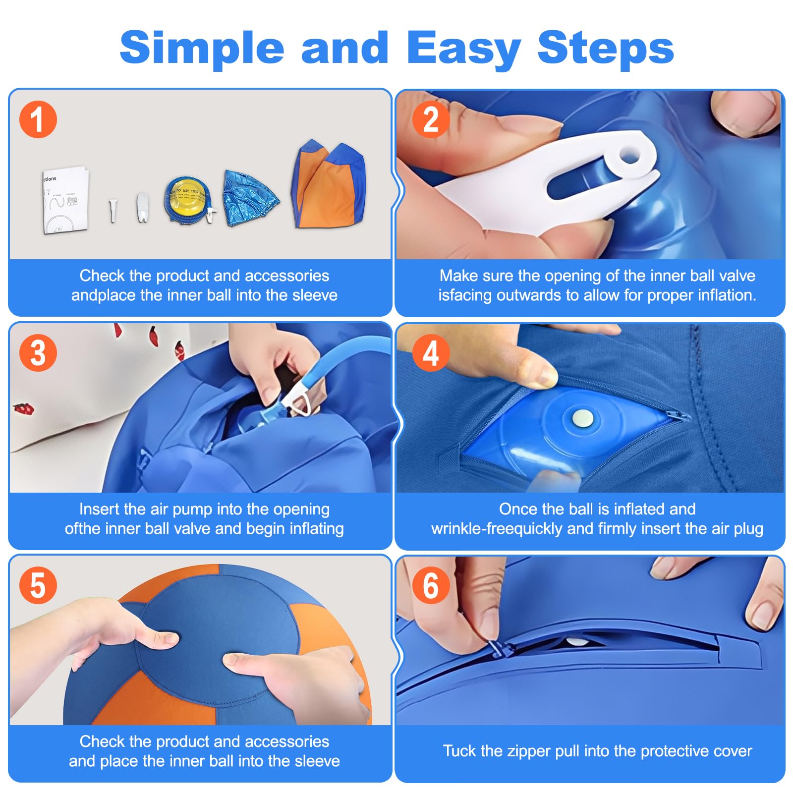 TVM Herding Ball being used with livestock on a farm for training.