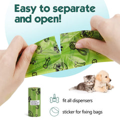 TVOOD 1080-count bags on rolls provides long-lasting supply for daily outings.