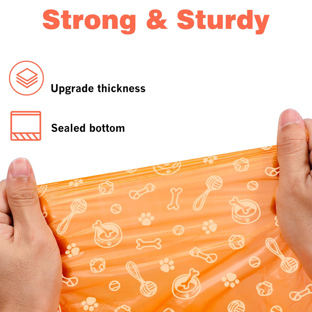 TVOOD perforated roll bags tear off easily for swift pickups on walks.