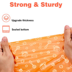TVOOD perforated roll bags tear off easily for swift pickups on walks.