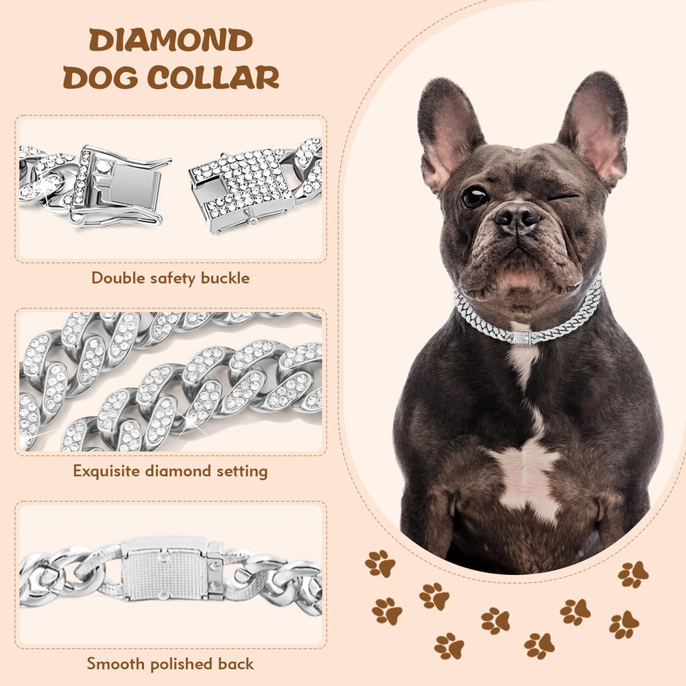 TVTOO Diamond zirconia Cuban link close-up showing glamorous sparkle for photos.