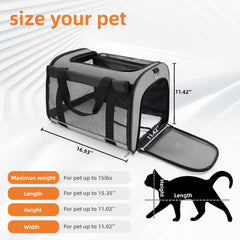 TWDEPART Cat Carrier Backpack collapsible bowl supports on-the-go feeding