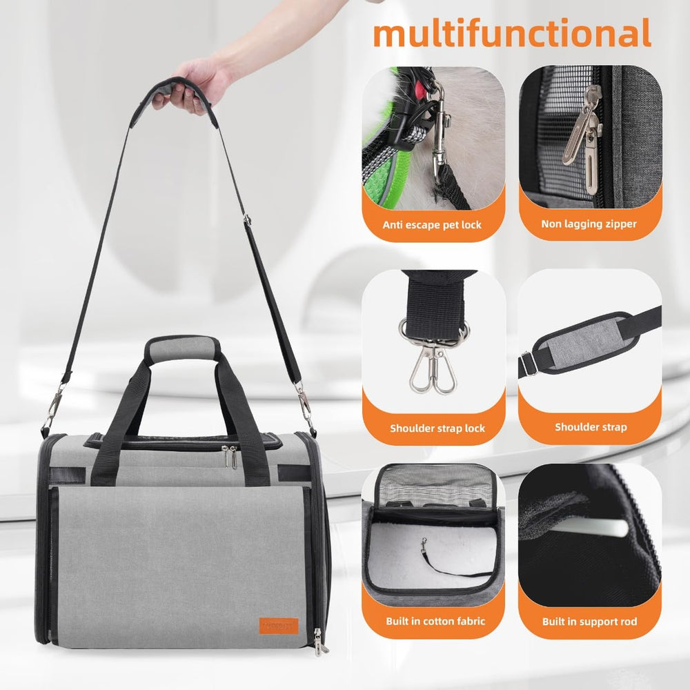 TWDEPART Cat Carrier Backpack large mesh panels improve ventilation