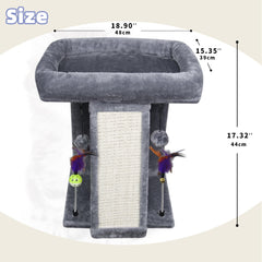 TWDEPART cat tree with hanging balls sparks active play and entertainment.