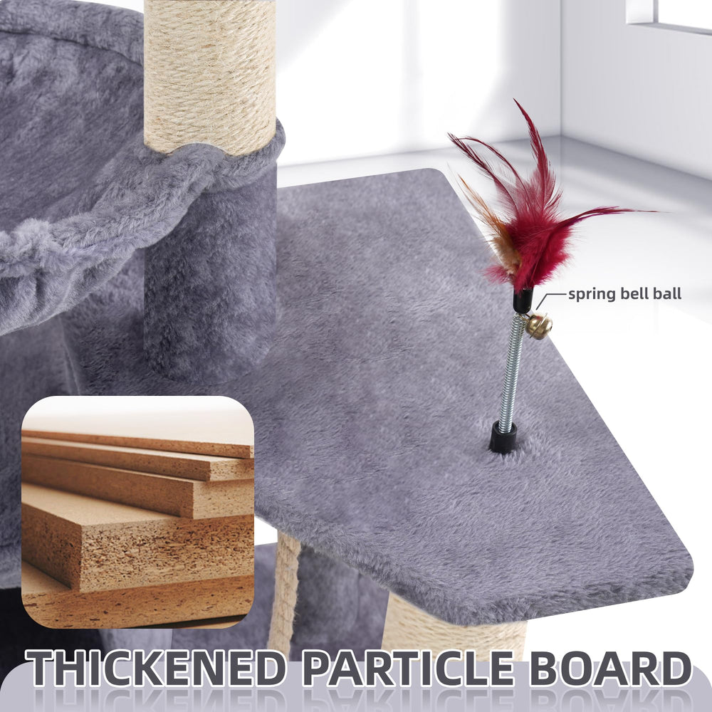 TWDEPART top platform gives a relaxed lounging spot for cats.