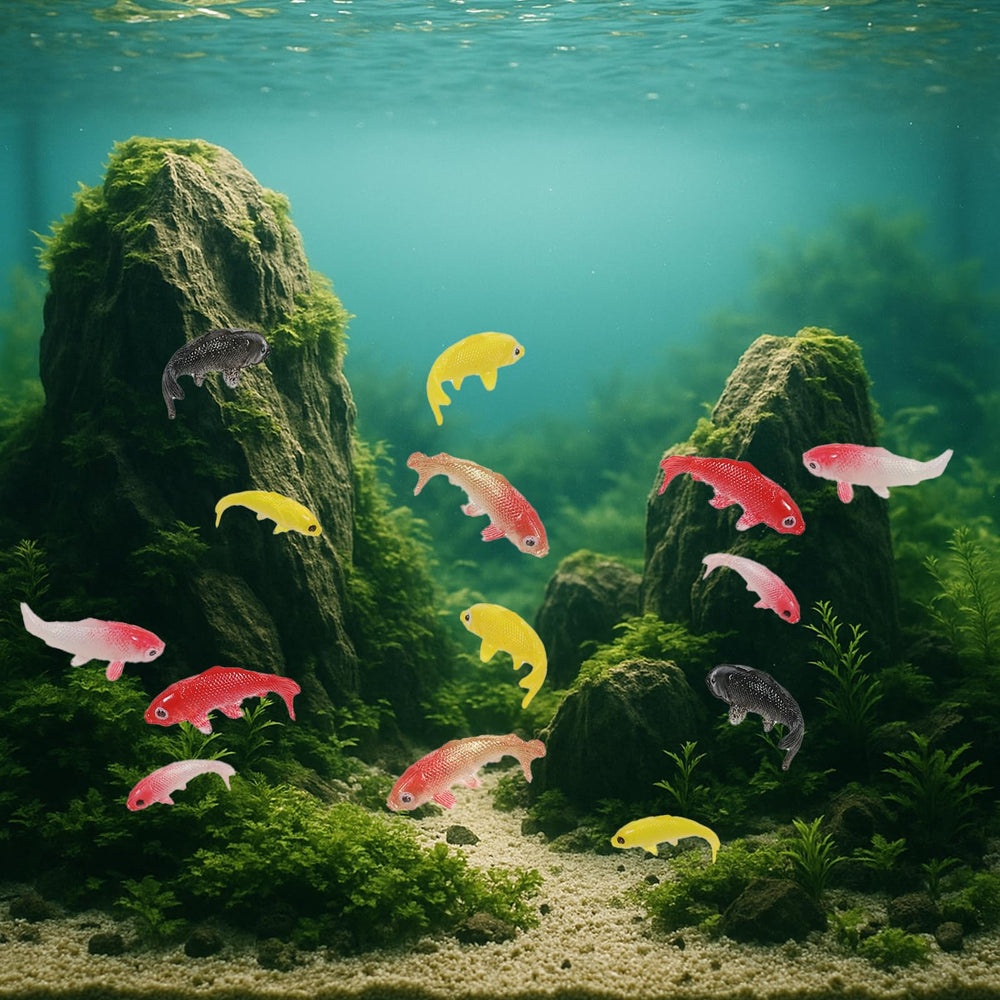 Tweruna mini koi fish indoor aquarium display for lively water feature