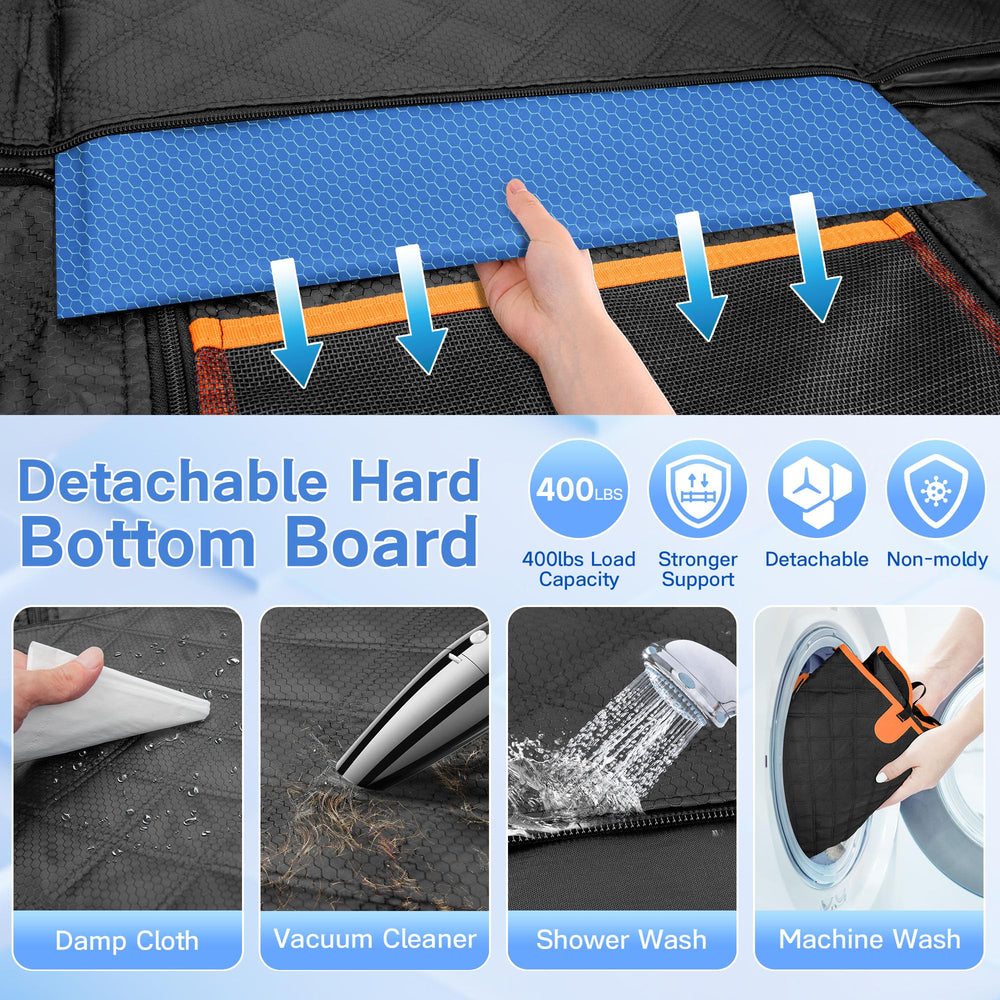 Twesync dog car seat cover easy-install design saves setup time.