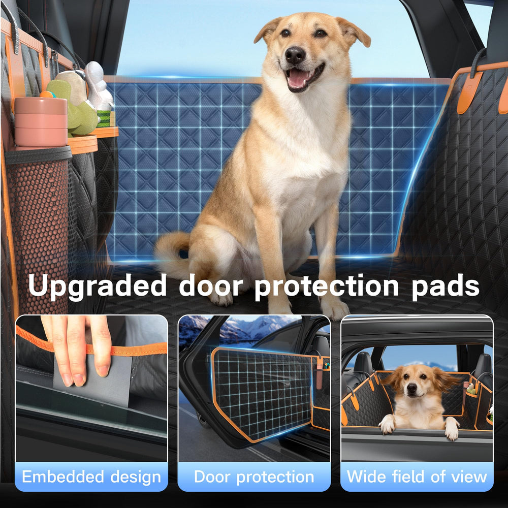 Twesync dog car seat cover waterproof TPU barrier protects interior.