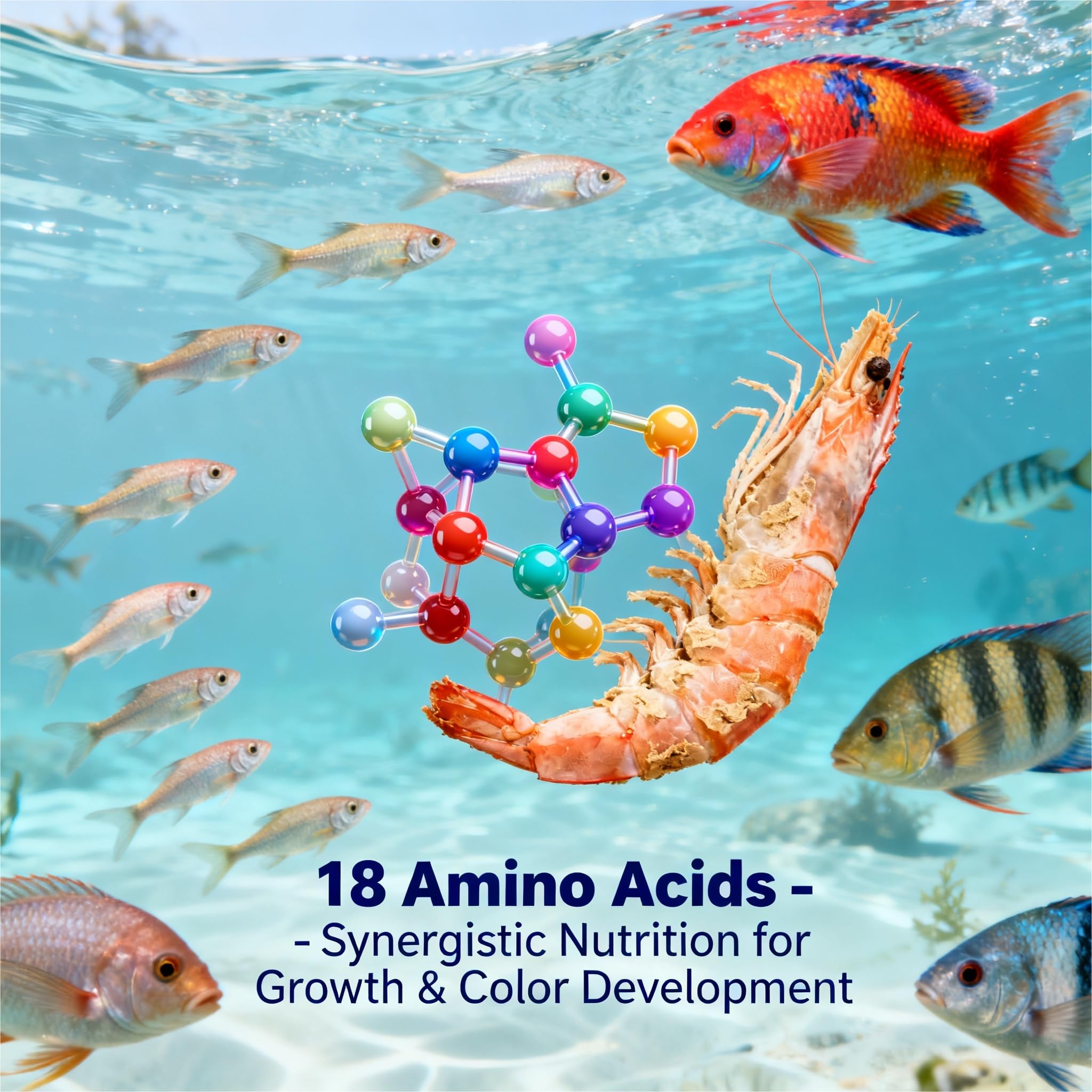 TWICEMET Bettas dining on krill enhances color with natural marine profile