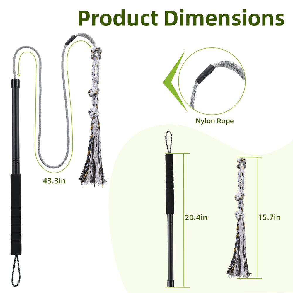 TwinkleTool Flirt Pole for small dogs supports safe, engaging exercise