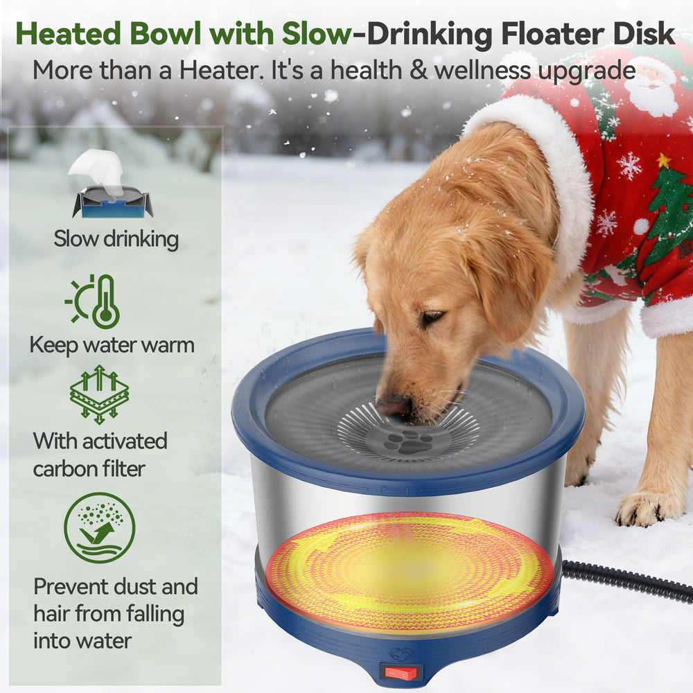 Stainless steel bowl conducts heat quickly in cold weather