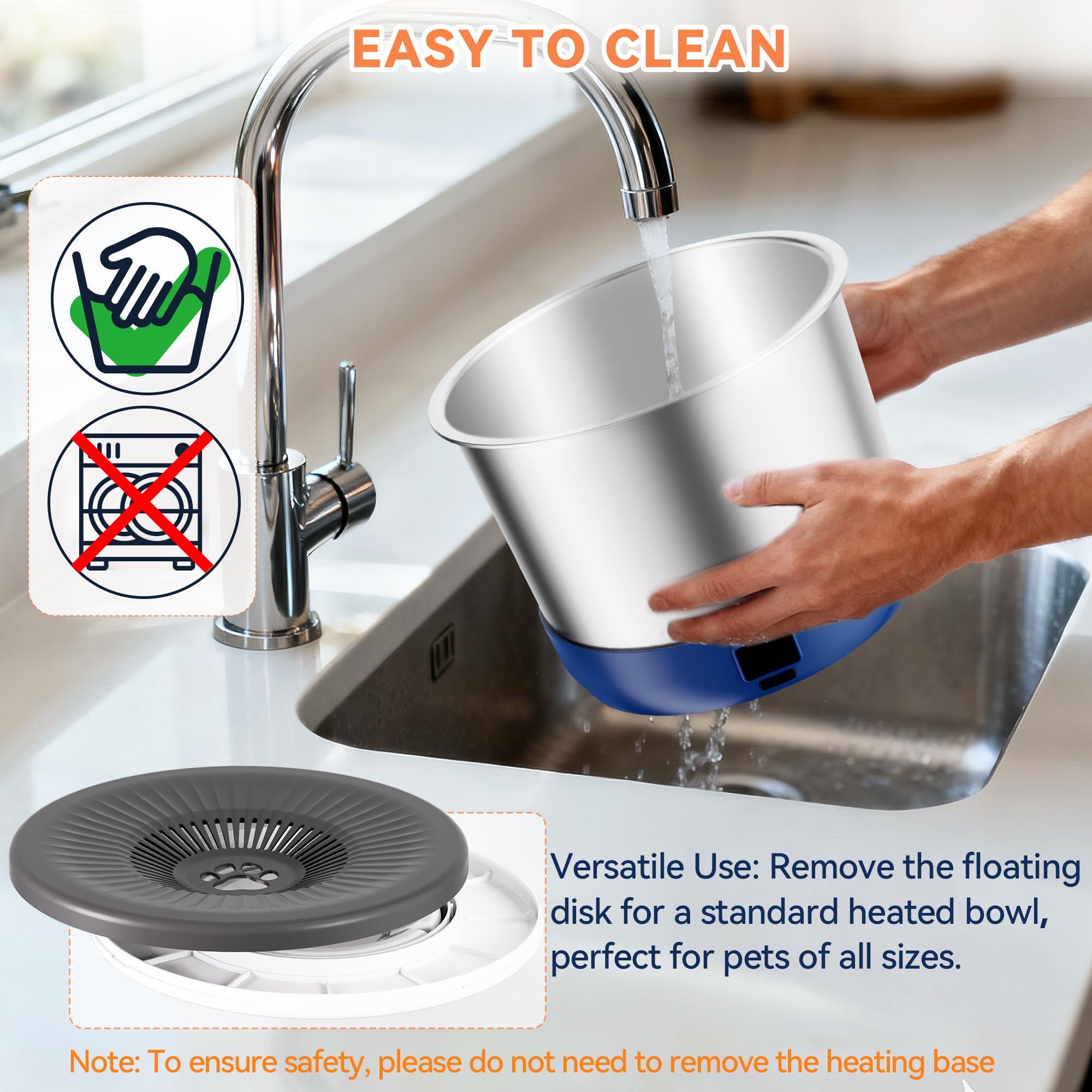 Twinsing easy-clean stainless steel surface simplifies maintenance after adventures.