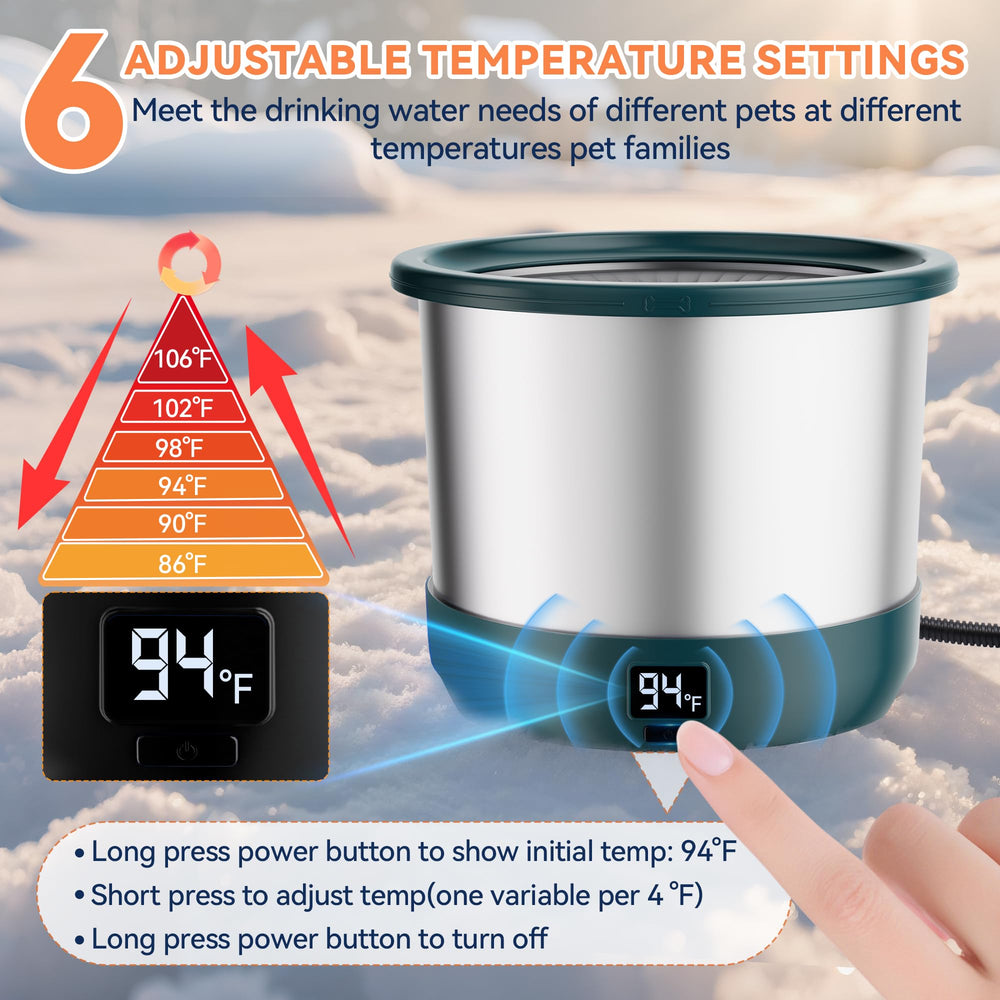 Twinsing pantalla digital de temperatura, lectura clara para ajustar la temperatura