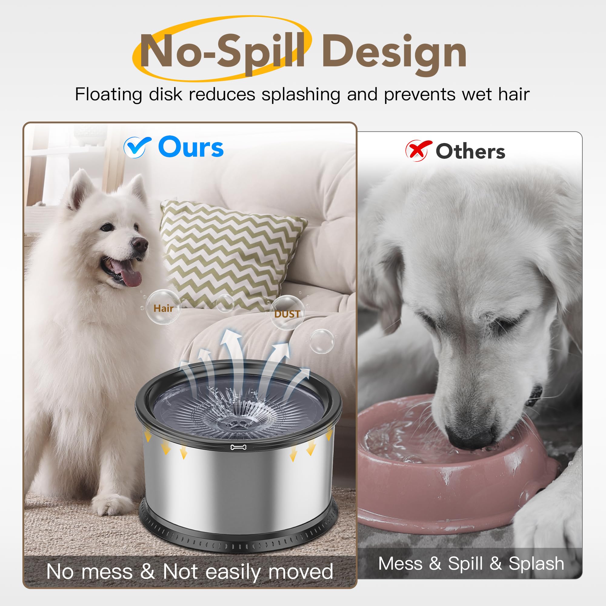 Twinsing stainless steel bowl construction for durability