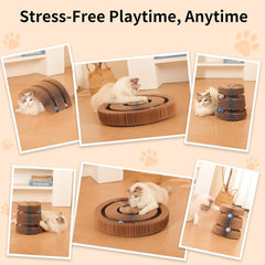 Twisty Paws cat toy bell-ball-track-adventure sparks curiosity during play