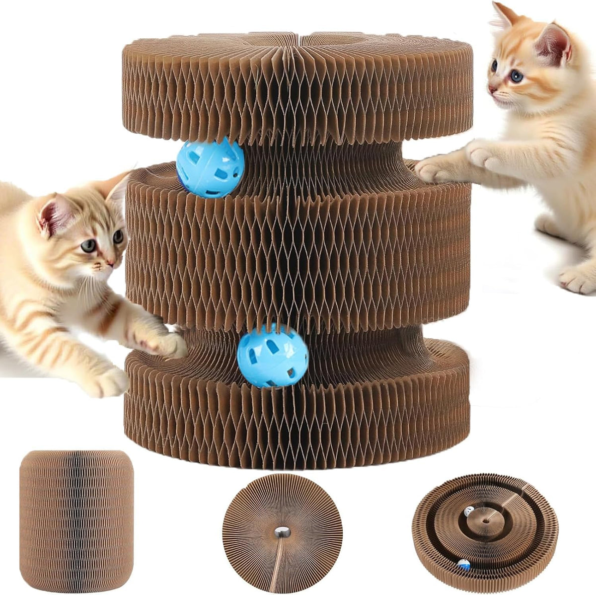 Twisty Paws cat toy donut-scratcher enhances interactive play and scratching
