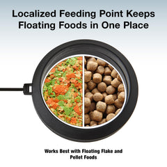 Two Little Fishies MagFeeder ring reducing waste by localizing food delivery