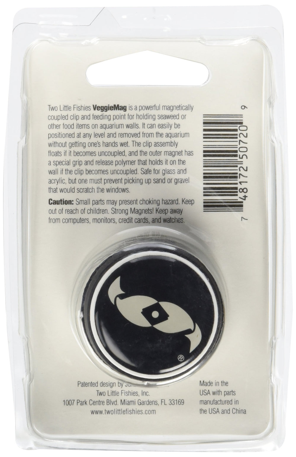 Two Little Fishies VeggieMag floating clip eases retrieval with no wet hands