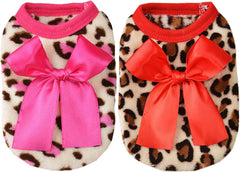 Two-pack dog sweaters XXS for versatile day and night wear.