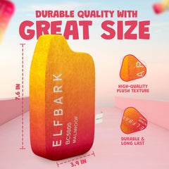 Two Tails Puff Parody Toy peach tugging action highlights strong stitching