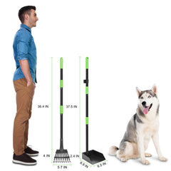 Twocorn adjustable long-handle demonstrates ergonomic use during walks