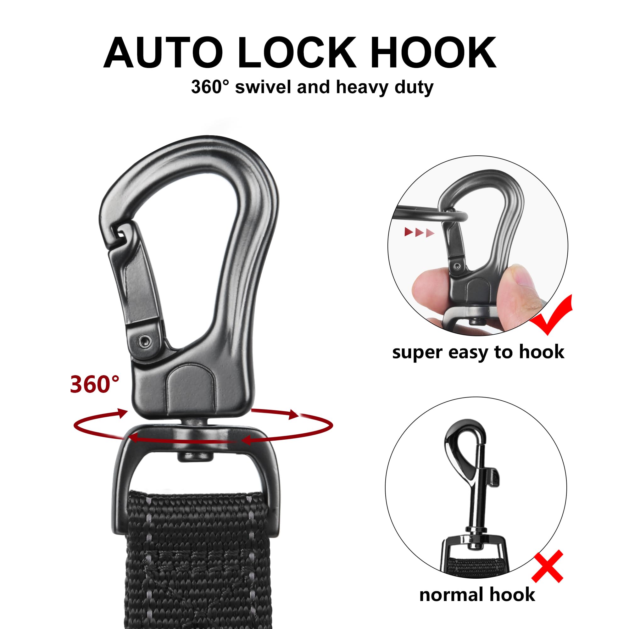 TwoEar leash with reflective threading for safer night visibility during evening walks.