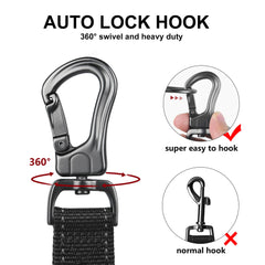 TwoEar leash with reflective threading for safer night visibility during evening walks.