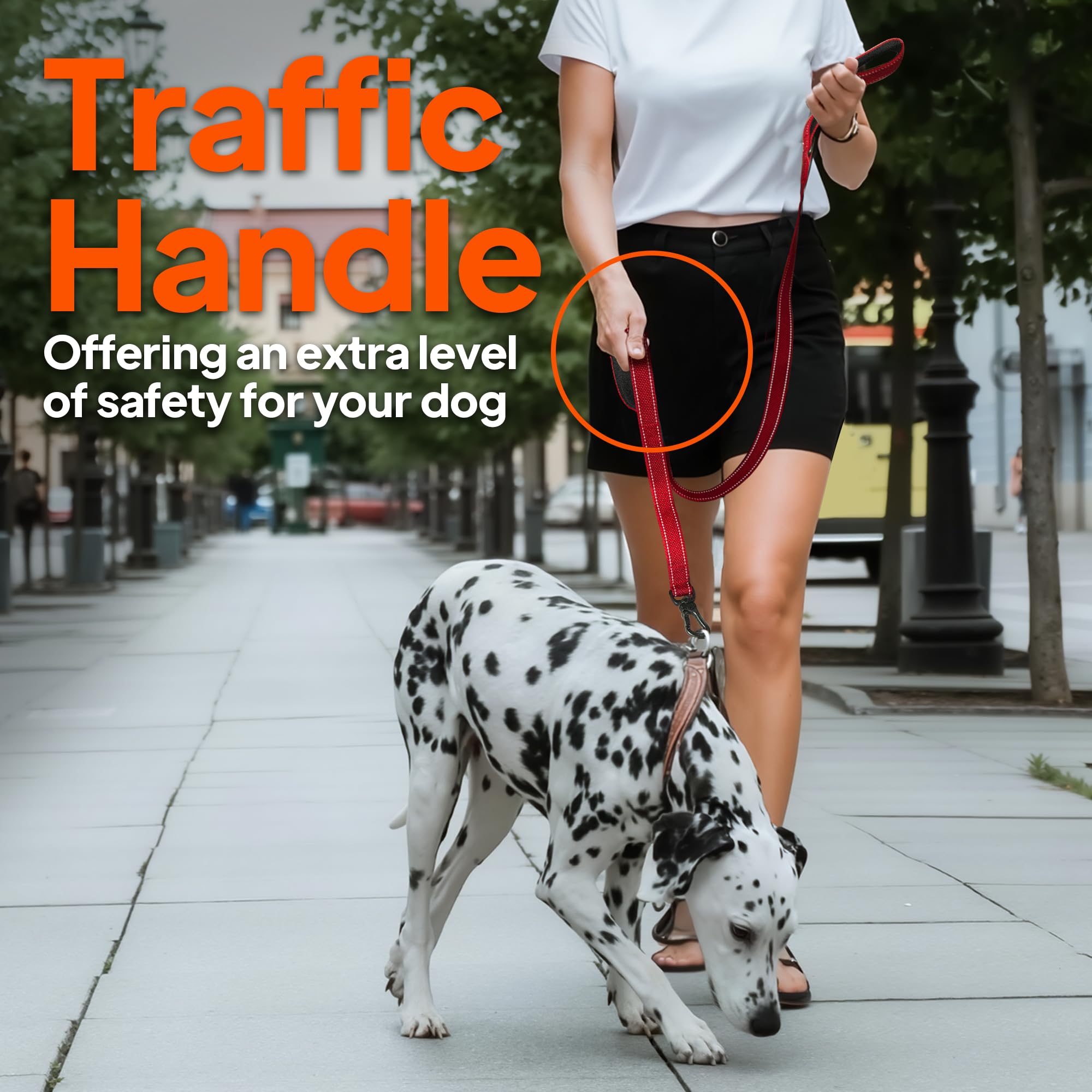 TwoEar padded handles close-up for comfort and rope-burn reduction.