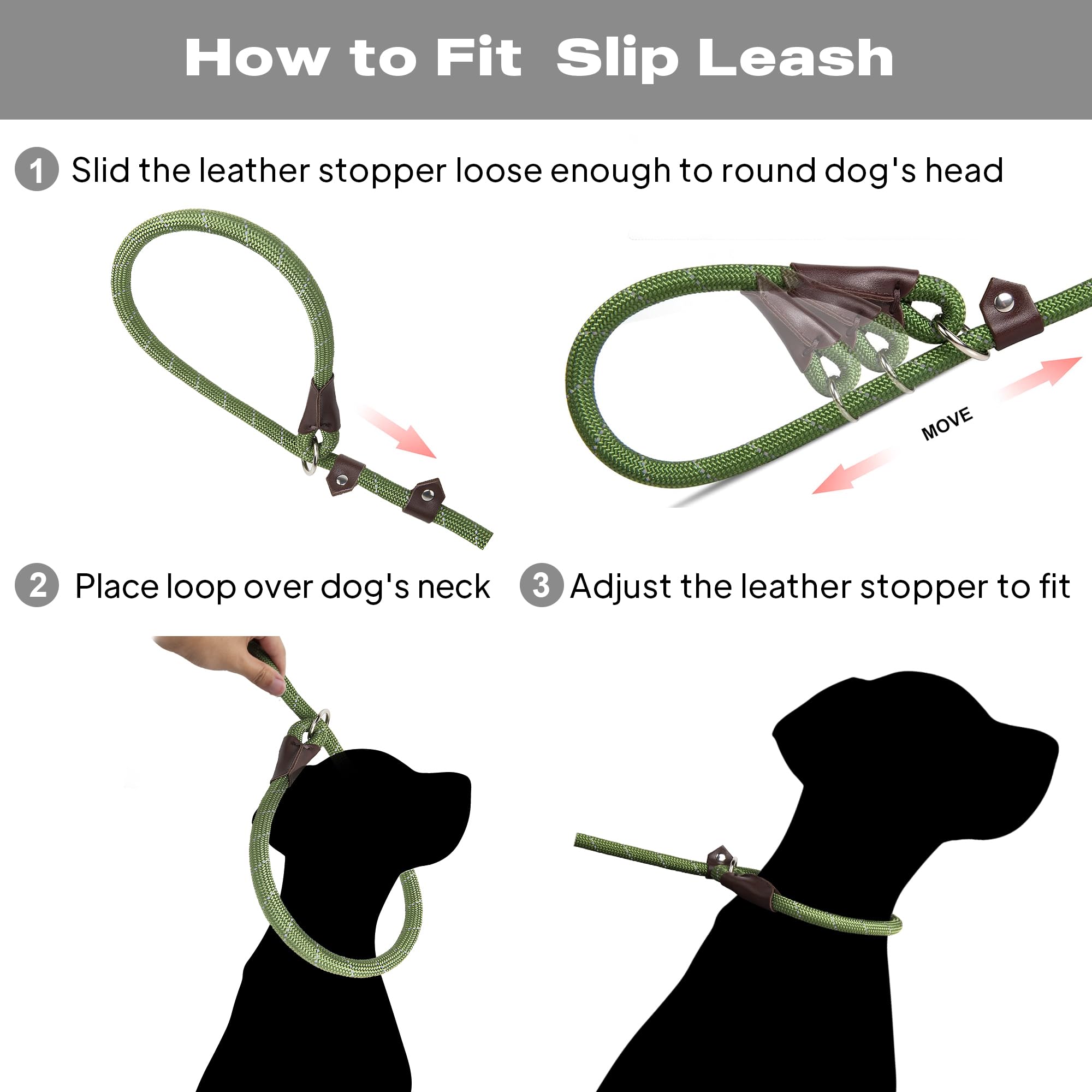 TwoEar Slip Lead green no-pull training supports calmer, controlled walks.