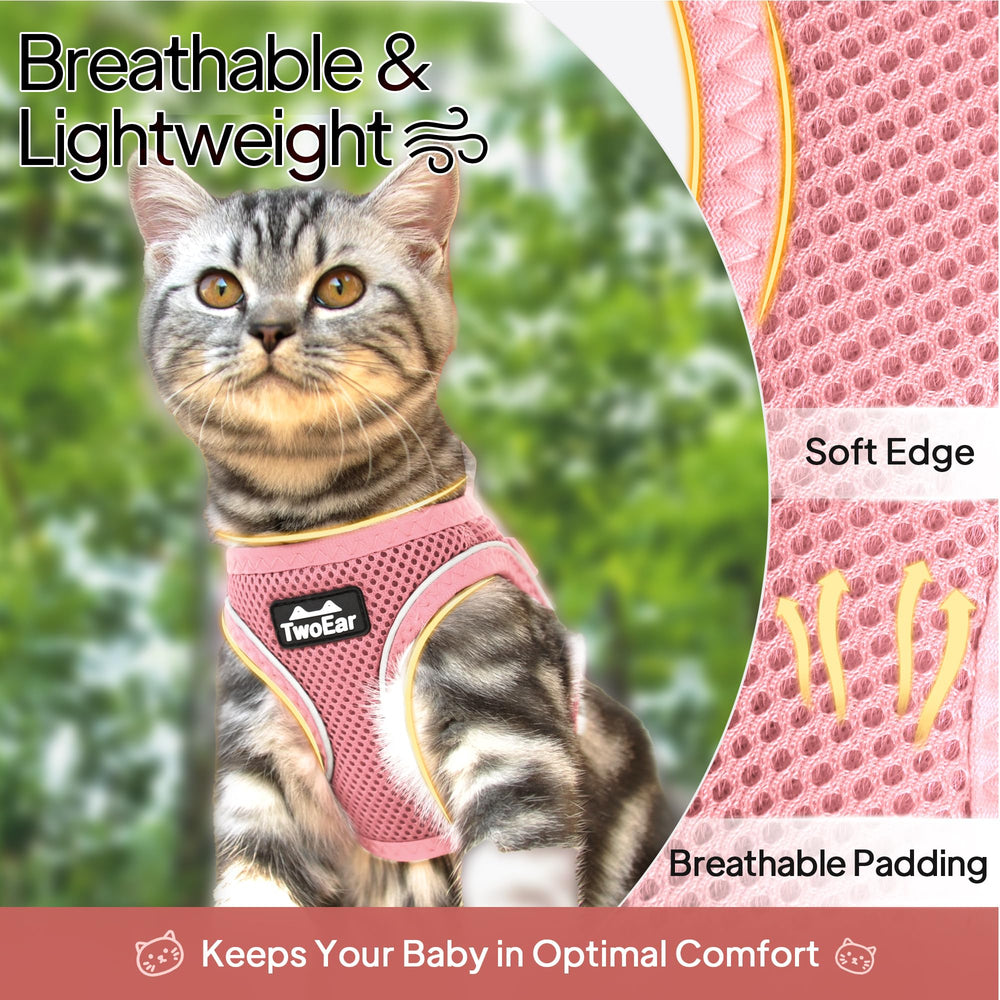 TwoEar step-in design simplifies on off for tiny animals.