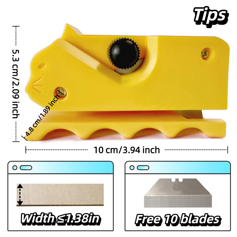 TWWidgon Cardboard Cutter non-3D red version emphasizes durable metal parts for frequent use.