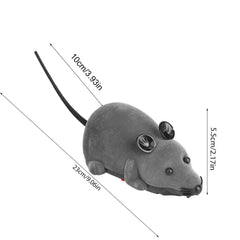 Tyenaza remote control cat toy gray, top view highlighting ergonomic controller for effortless play sessions