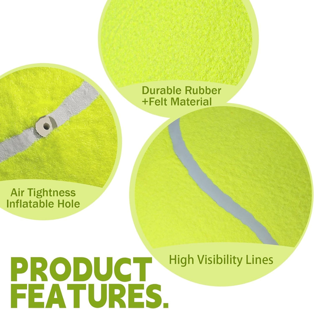 TYLIN interactive tennis ball for fetch and chase games with big dogs