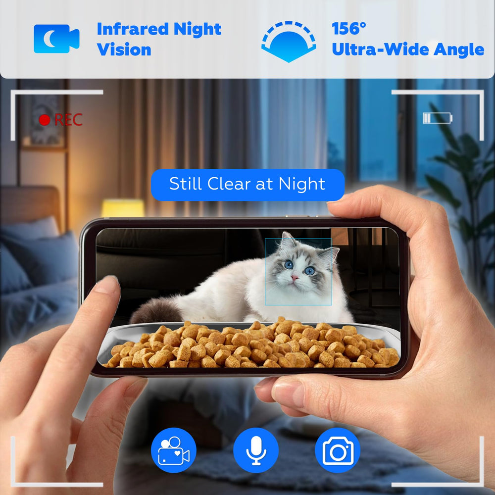 TYM automatic cat feeder two-way audio lets you call your cat to meals