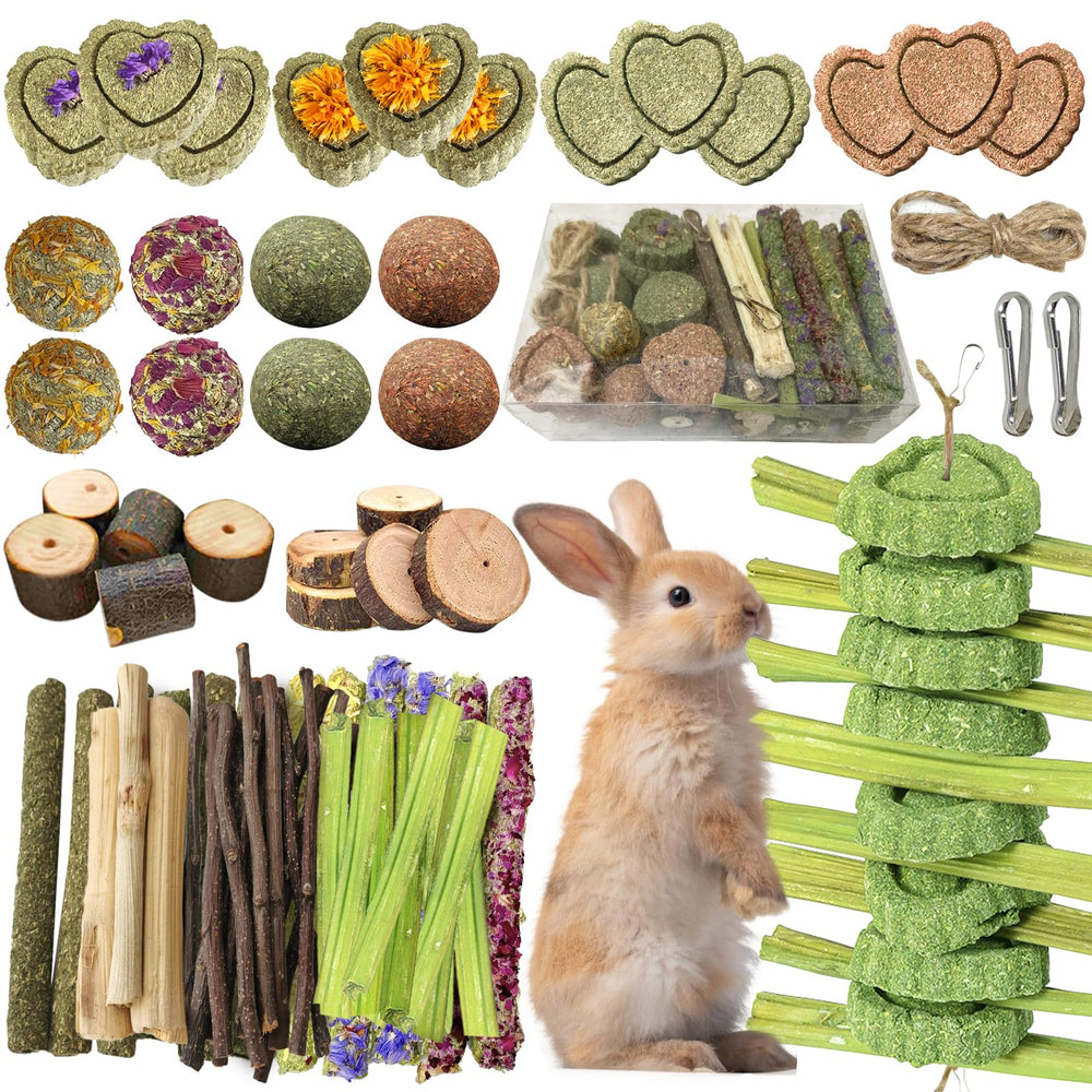 Tyotrbs Apple Branch chew promotes nibbling and gentle tooth wear.