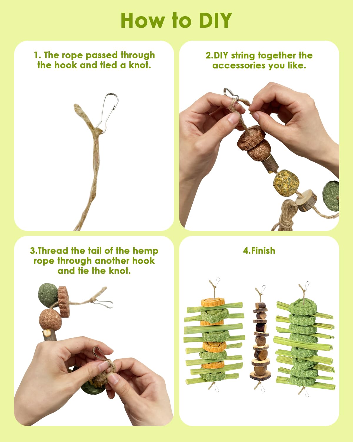 Tyotrbs Rose Grass Ball provides colorful chewing entertainment.