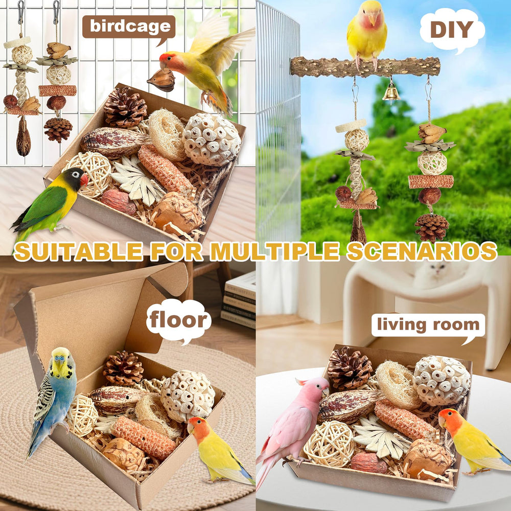 Tyotrbs cage accessories for small to medium birds support enrichment on demand.