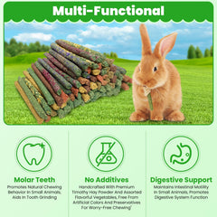 Tyotrbs Natural Materials handmade chew sticks safe for small animals during chewing.