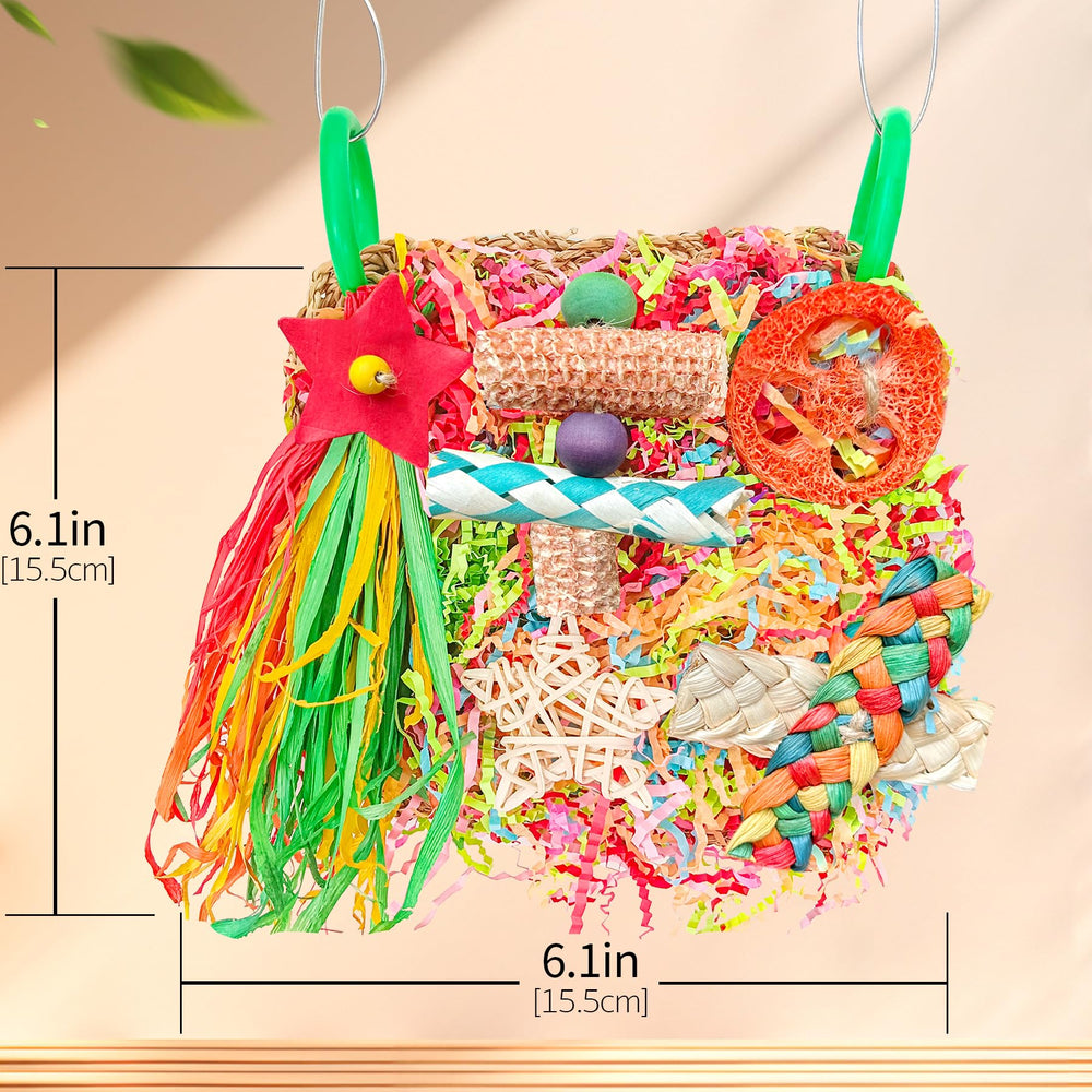 Tyotrbs Parakeet Toys 3D climbing net promotes safe climbing