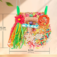 Tyotrbs Parakeet Toys 3D climbing net promotes safe climbing