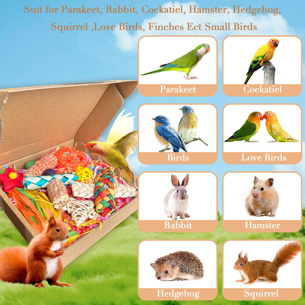 Tyotrbs Parakeet Toys cockatiel installation is simple and clean