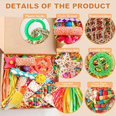 Tyotrbs Parakeet Toys foraging maze supports cognitive play in small cages