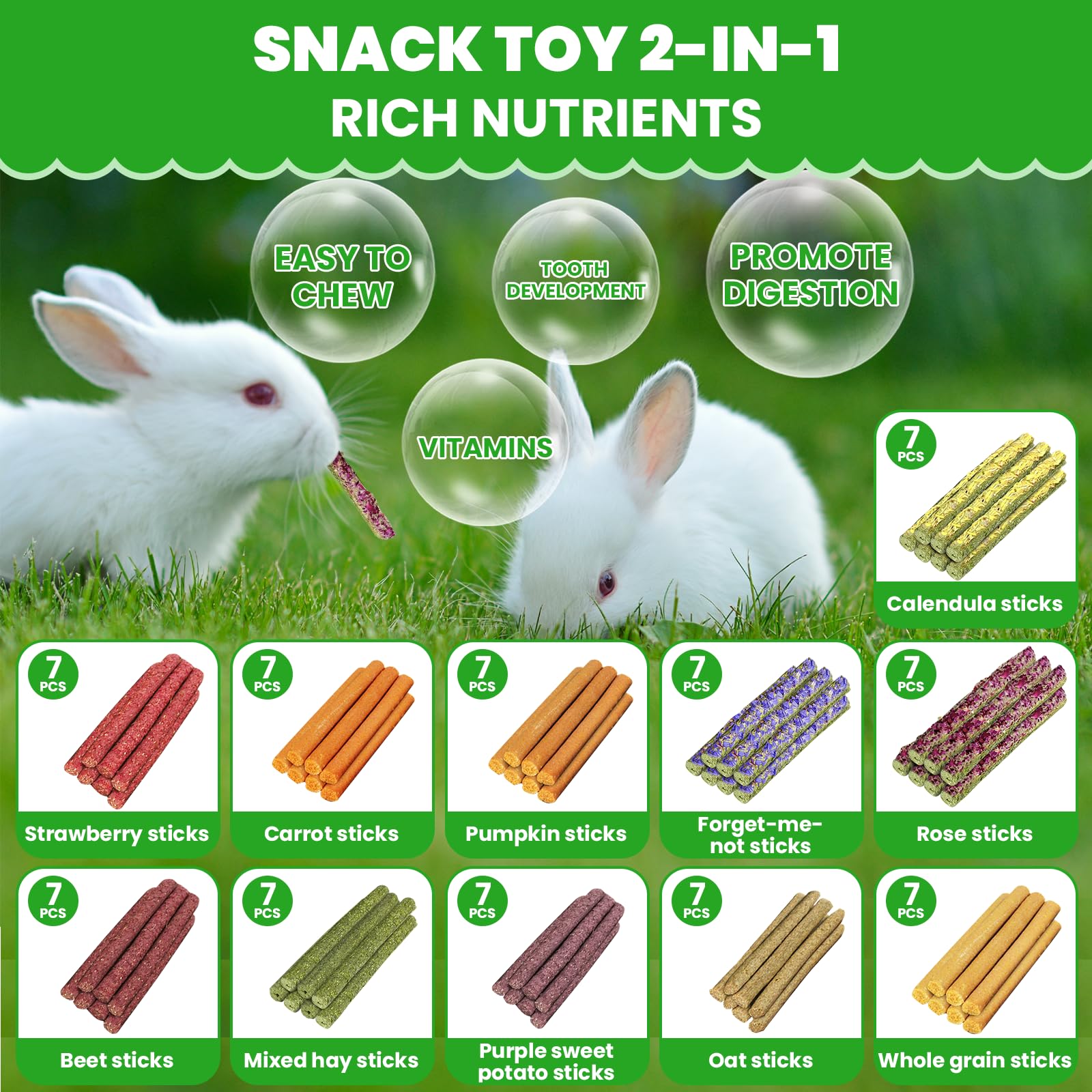 Tyotrbs Timothy Hay Sticks closeup highlighting high-fiber chew for digestion and wear.