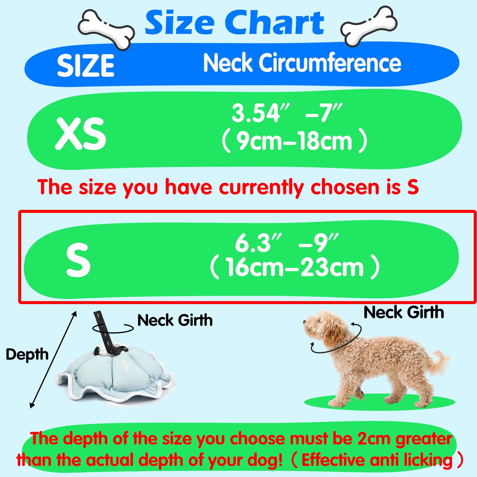 TZBEINN small dog cone allows eating and drinking while protecting wounds.