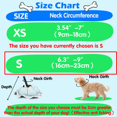 TZBEINN small dog cone allows eating and drinking while protecting wounds.